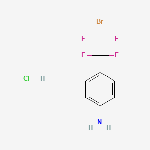 4-(2-Bromo-1,1,2,2-tetrafluoroethyl)aniline hydrochloride