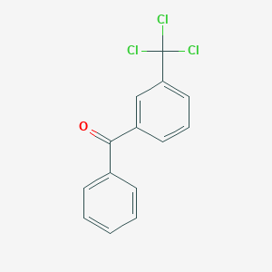 molecular formula C14H9Cl3O B6312254 3-(Trichloromethyl)benzophenone CAS No. 1357624-15-7