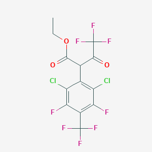 2-(2,6-Dichloro-3,5-difluoro-4-trifluoromethylphenyl)-4,4,4-trifluoro-acetoacetic acid ethyl ester