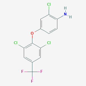 2-Chloro-4-[2,6-dichloro-4-(trifluoromethyl)phenoxy]aniline