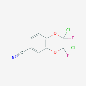 2,3-Dichloro-2,3-difluoro-6-cyano-2,3-dihydro-1,4-benzodioxin, 97%