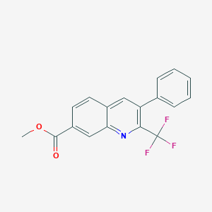 3-Phenyl-2-trifluoromethyl-7-quinoline-carboxylic acid methyl ester