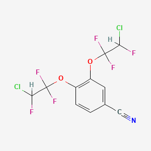 B6312354 3,4-Bis(2-chloro-1,1,2-trifluoroethoxy)benzonitrile CAS No. 1357625-38-7