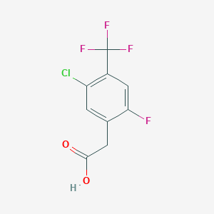 molecular formula C9H5ClF4O2 B6312359 5-Chloro-2-fluoro-4-(trifluoromethyl)phenylacetic acid CAS No. 132992-25-7