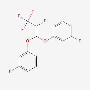 B6312374 2,3,3,3-Tetrafluoro-1,1-bis(3-fluorophenoxy)-prop-1-ene CAS No. 1357624-03-3
