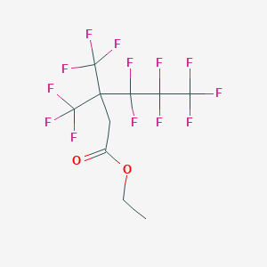 molecular formula C10H7F13O2 B6312433 Ethyl 4,4,5,5,6,6,6-heptafluoro-3,3-bis(trifluoromethyl)hexanoate CAS No. 161261-13-8