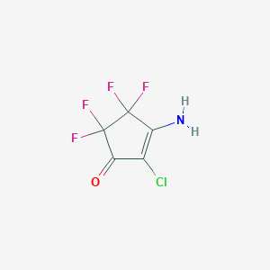 3-Amino-2-chloro-4,4,5,5-tetrafluorocyclopent-2-en-1-one