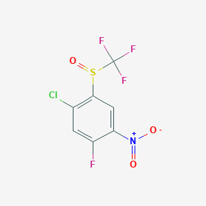 2-Chloro-4-fluoro-5-nitrophenyl trifluoromethyl sulfoxide