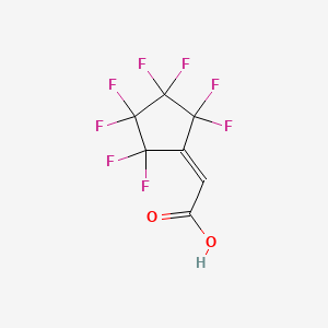 B6312498 2-Perfluorocyclopentylideneacetic acid CAS No. 1357625-58-1