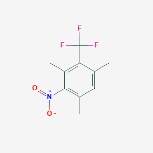 B6312520 2,4,6-Trimethyl-3-(trifluoromethyl)nitrobenzene CAS No. 1357625-36-5