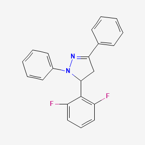 5-(2,6-Difluorophenyl)-1,3-diphenyl-4,5-dihydro-1H-pyrazole