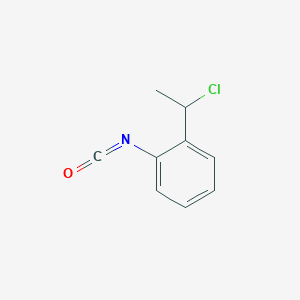 molecular formula C9H8ClNO B6312571 2-(1-Chloroethyl)phenylisocyanate, 80% CAS No. 1357625-52-5