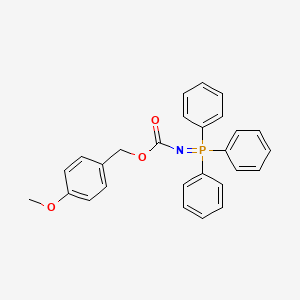 B6312655 N-(4-Methoxybenzyloxycarbonyl)-imino-(triphenyl)phosphorane, 95% CAS No. 1357625-81-0
