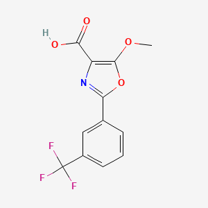 2-[3-(Trifluoromethyl)phenyl]-5-methoxy-1,3-oxazole-4-carboxylic acid