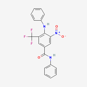 3-Nitro-4-phenylamino-5-(trifluoromethyl)benzanilide