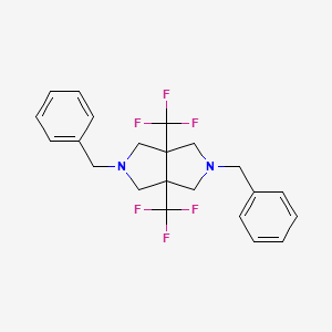 B6312701 N,N-Dibenzyl-octahydro-3a,6a-bis(trifluoromethyl)-pyrrolo[3,4-c]pyrrole CAS No. 1357624-84-0