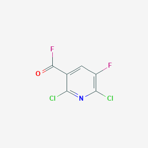 B6312740 2,6-Dichloro-5-fluoropyridine-3-carbonyl fluoride CAS No. 1357624-78-2