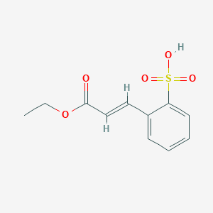 molecular formula C11H12O5S B6312751 Ethyl 3-(2-sulfophenyl)acrylate CAS No. 1683526-75-1