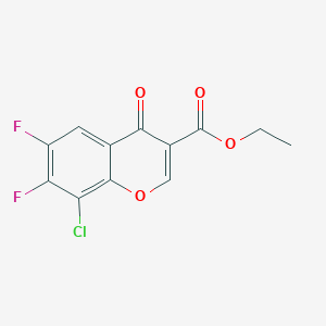 B6312830 Ethyl 8-chloro-6,7-difluoro-4-oxo-4H-chromene-3-carboxylate CAS No. 941867-82-9