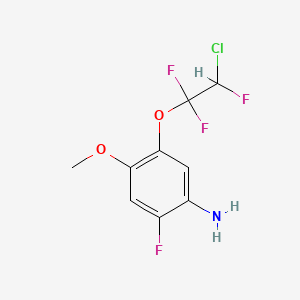 5-(2-Chloro-1,1,2-trifluoroethoxy)-2-fluoro-4-methoxyaniline