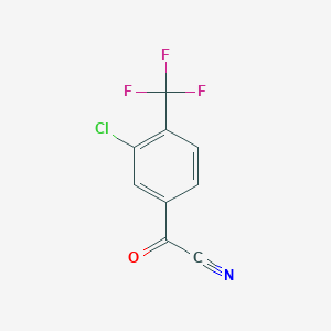 3-Chloro-4-(trifluoromethyl)benzoyl cyanide