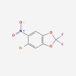 molecular formula C7H2BrF2NO4 B6312895 5-Bromo-2,2-difluoro-6-nitro-1,3-benzodioxole CAS No. 1357625-68-3
