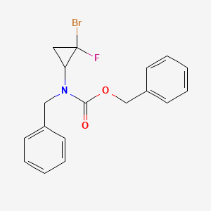 molecular formula C18H17BrFNO2 B6312904 N-Benzyl-N-(2-bromo-2-fluorocyclopropyl)-2-phenoxyacetamide CAS No. 178551-32-1