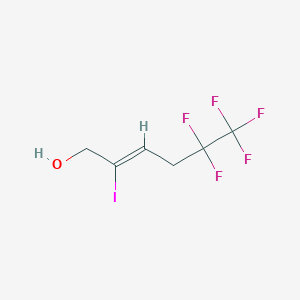molecular formula C6H6F5IO B6312908 5,5,6,6,6-Pentafluoro-2-iodohex-2-en-1-ol CAS No. 1858264-42-2