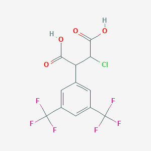 2-Chloro-3-[3,5-bis(trifluoromethyl)phenyl]succinic acid