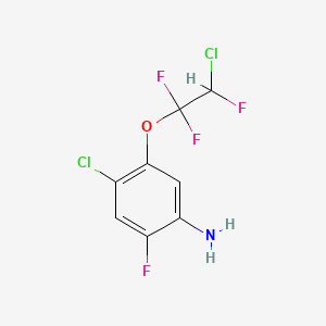 B6312939 4-Chloro-5-(2-chloro-1,1,2-trifluoroethoxy)-2-fluoroaniline CAS No. 1357624-10-2