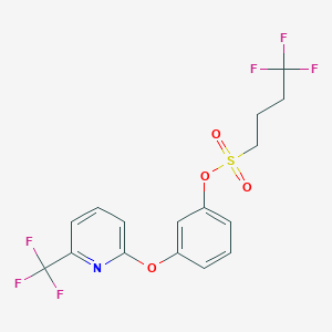 3-[6-(Trifluoromethyl)-2-pyridinyloxy]phenyl 4,4,4-trifluorobutane-1-sulfonate