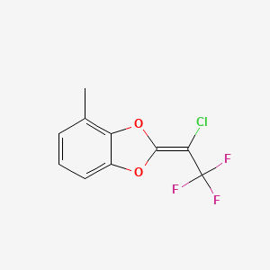 molecular formula C10H6ClF3O2 B6313042 4-Methyl-2-(3,3,3-trifluoro-2-chloro-propen-1-yl)-1,3-benzodioxole CAS No. 1858264-47-7