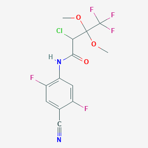 N-(2,5-Difluoro-4-cyano-phenyl)-2-chloro-3,3-dimethoxy-4,4,4-trifluoro-butanamide
