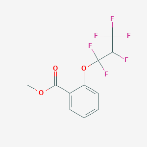 molecular formula C11H8F6O3 B6313071 2-(2,2,3,4,4,4-Hexafluoropropoxy)benzoic acid methyl ester CAS No. 1858241-67-4
