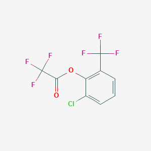 molecular formula C9H3ClF6O2 B6313120 Trifluoroacetic acid (2-chloro-6-trifluoromethylphenyl)ester CAS No. 1357623-84-7