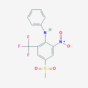 2-Nitro-6-trifluoromethyl-4-methylsulfonyl-diphenylamine