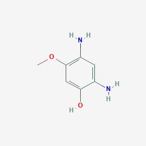 molecular formula C7H10N2O2 B063133 2,4-Diamino-5-methoxyphenol CAS No. 167859-86-1