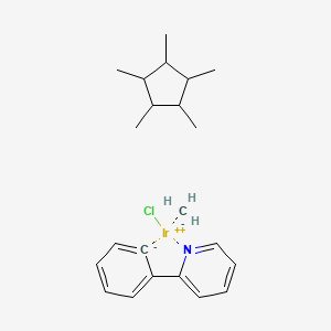 molecular formula C22H31ClIrN B6313392 CHLORO(PENTAMETHYLCYCLOPENTADIENYL)[(2-PYRIDINYL-KN)PHENYL-KC]IRIDUM(III) CAS No. 945491-51-0