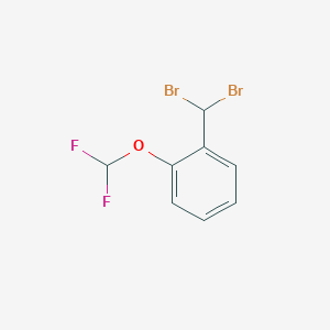 molecular formula C8H6Br2F2O B6313480 1-(Dibromomethyl)-2-(difluoromethoxy)benzene CAS No. 1357626-50-6