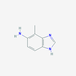 molecular formula C8H9N3 B063136 4-methyl-1H-benzo[d]imidazol-5-amine CAS No. 177843-30-0