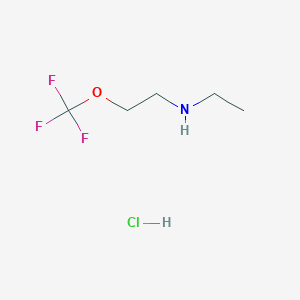 molecular formula C5H11ClF3NO B6313664 N-ethyl-2-(trifluoromethoxy)ethanamine;hydrochloride CAS No. 1301739-19-4