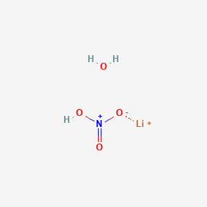 molecular formula H3LiNO4+ B6313745 Lithium;nitric acid;hydrate CAS No. 57137-39-0