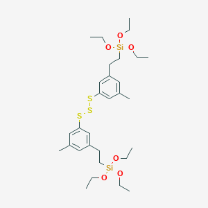 molecular formula C30H50O6S3Si2 B6313877 triethoxy-[2-[3-methyl-5-[[3-methyl-5-(2-triethoxysilylethyl)phenyl]trisulfanyl]phenyl]ethyl]silane CAS No. 198087-81-9
