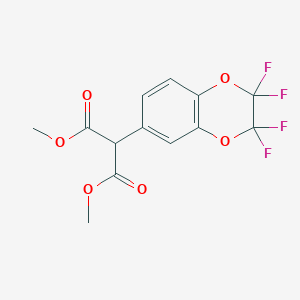 molecular formula C13H10F4O6 B6313900 Dimethyl(2,2,3,3-tetrafluorobenzodioxen-6-yl)malonate CAS No. 1301738-74-8