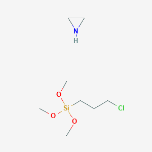 molecular formula C8H20ClNO3Si B6313962 aziridine;3-chloropropyl(trimethoxy)silane CAS No. 75132-84-2