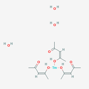 molecular formula C15H30O9Tm B6314002 Thulium(III) acetylacetonate trihydrate CAS No. 21826-63-1