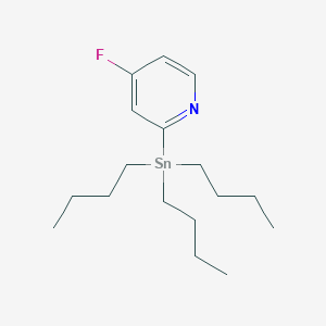 molecular formula C17H30FNSn B6314090 4-Fluoro-2-(tributylstannyl)pyridine CAS No. 1684422-75-0