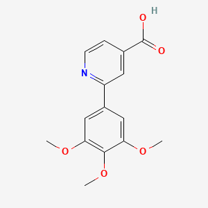 molecular formula C15H15NO5 B6314221 2-(3,4,5-Trimethoxyphenyl)isonicotinic acid CAS No. 427886-03-1