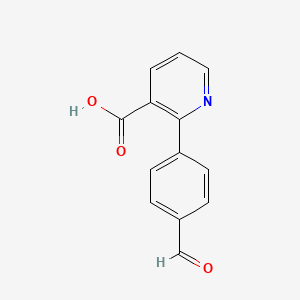 molecular formula C13H9NO3 B6314239 2-(4-Formylphenyl)nicotinic acid CAS No. 566198-30-9