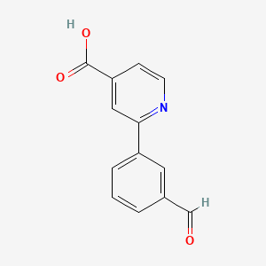 molecular formula C13H9NO3 B6314245 2-(3-Formylphenyl)pyridine-4-carboxylic acid CAS No. 566198-38-7